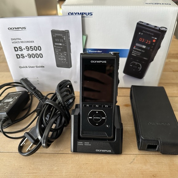 Olympus Other - Olympus DS-9500 Wi-Fi Professional Digital Voice Recorder Cradle, Charger, Case